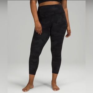 Lululemon align 25” Heritage 365 Camo Deep Coal Multi- size 4